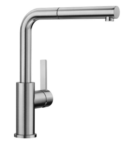 Blanco Lanora-S k&oslash;kkenarmatur m/udtr&aelig;k - Rustfrit st&aring;l