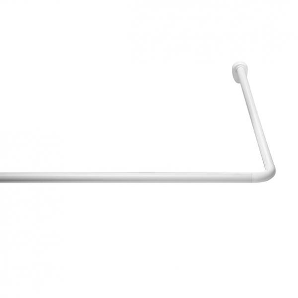Ridder universal badeforh&aelig;ngsstang - 90 x 90 cm - Hvid