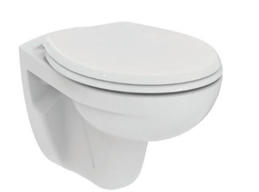 Ideal Standard Eurovit RIMless v&aelig;gh&aelig;ngt toilet inkl/toilets&aelig;de