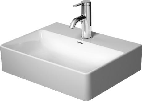 Outlet - Duravit DuraSquare h&aring;ndvask - 45 cm med slebet underkant
