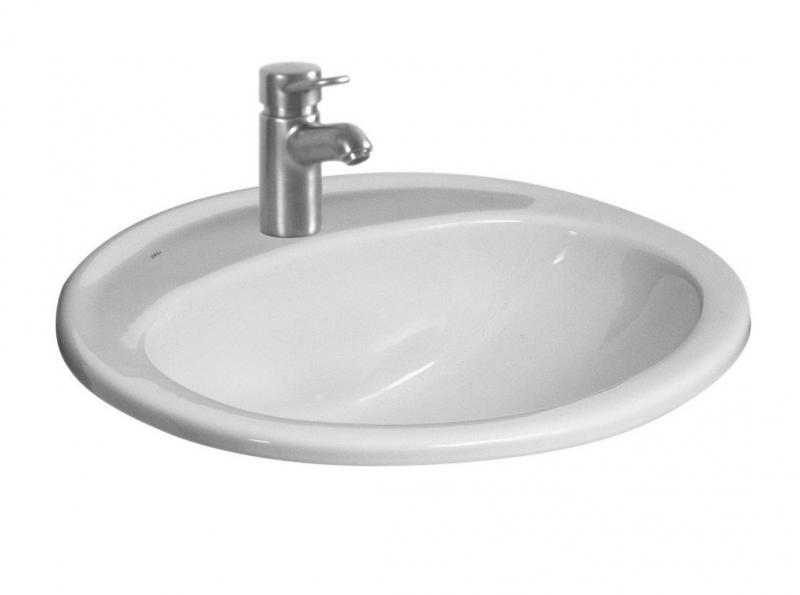 Jika Ibon 52 h&aring;ndvask t/nedf&aelig;ldning - 1 hanehul - LCC