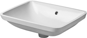 Duravit Starck 3 49 h&aring;ndvask t/underlimning - Uden hanehul - Wondergliss