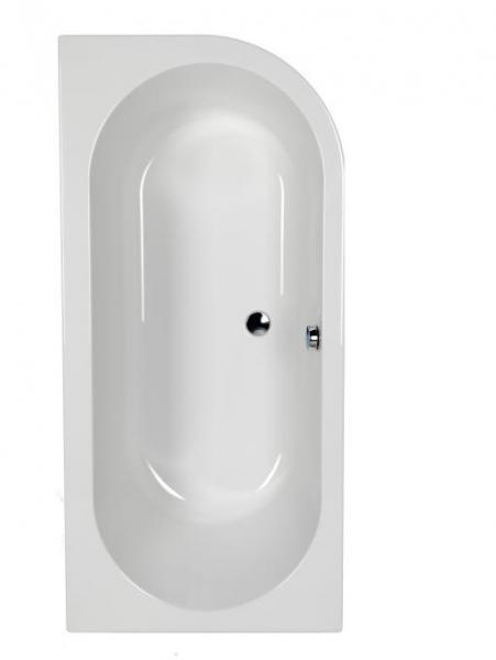 Str&oslash;mberg Status badekar t/indbygning - 170 x 80 - Venstre - 1 rygl&aelig;n