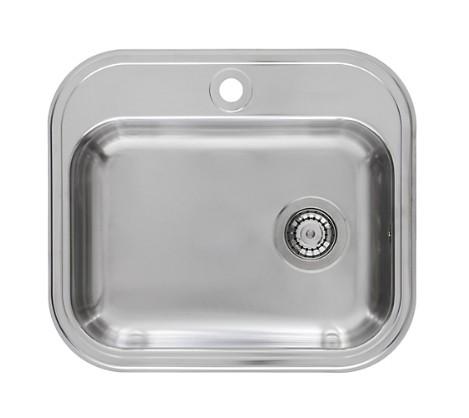 Juvel BK480 k&oslash;kkenvask med bagkant og hanehul - Planlimning