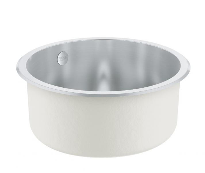Grohe K200 rund k&oslash;kkenvask i rustfrit st&aring;l &Oslash; 44 cm