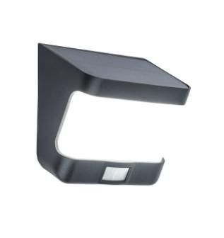 Lutec Try Solar udend&oslash;rs v&aelig;glampe m/solceller og sensor - Mat sort