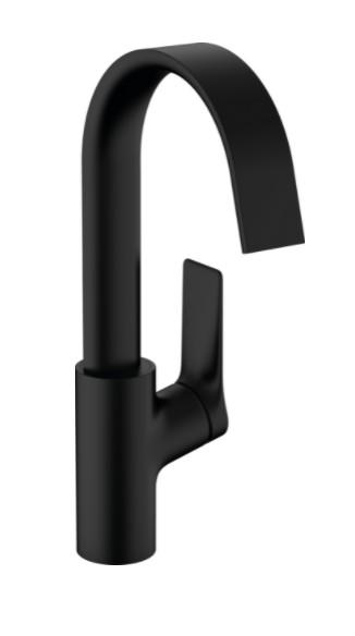 hansgrohe Vivenis 210 h&aring;ndvaskarmatur m/svingtud u/bundventil - Mat sort