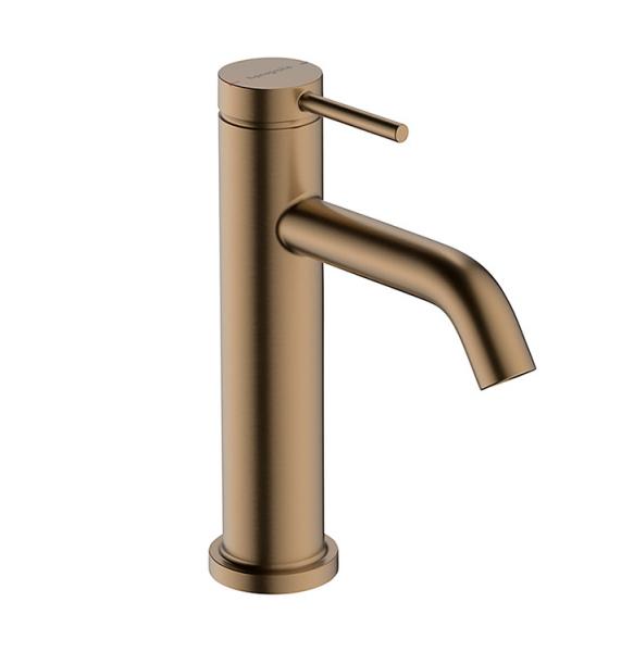 hansgrohe Tecturis S 110 h&aring;ndvaskarmatur m/Ecosmart+ u/bundventil - B&oslash;rstet bronze