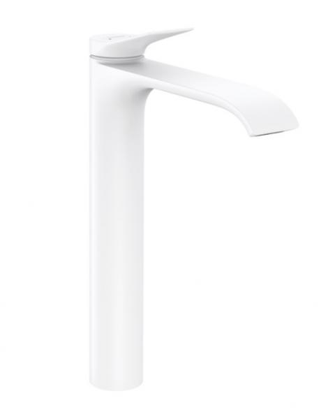 hansgrohe Vivenis 250 h&aring;ndvaskarmatur m/l&oslash;ft-op bundventil - Mat hvid