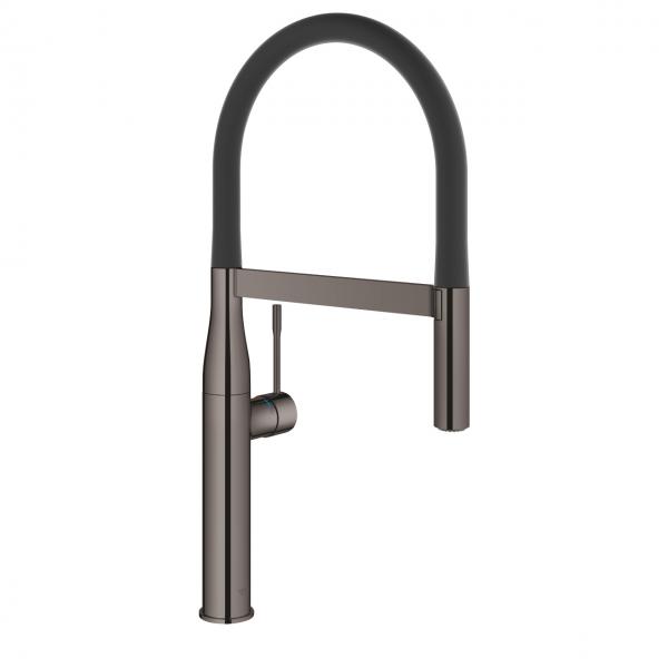 Grohe Essence New k&oslash;kkenarmatur m/profi-bruser - Poleret hard graphite