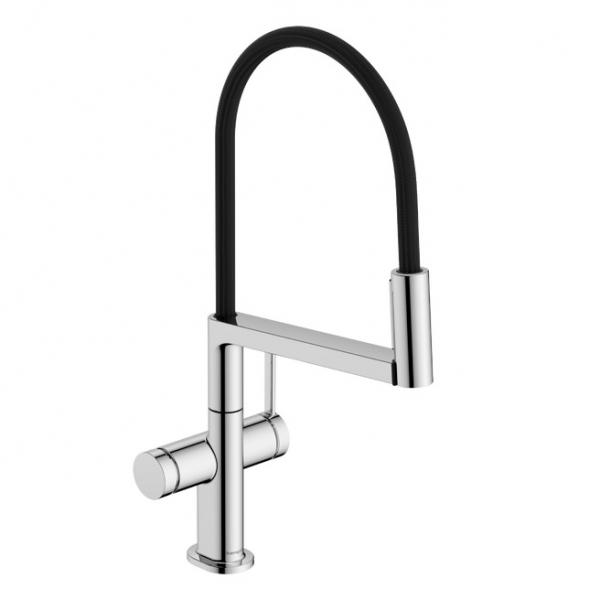hansgrohe Talis Select M54 k&oslash;kkenarmatur m/PowderSpray og svingtud - Krom