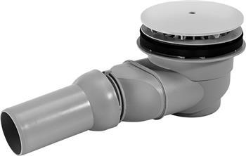 Duravit vandret afl&oslash;b til brusekar - Krom