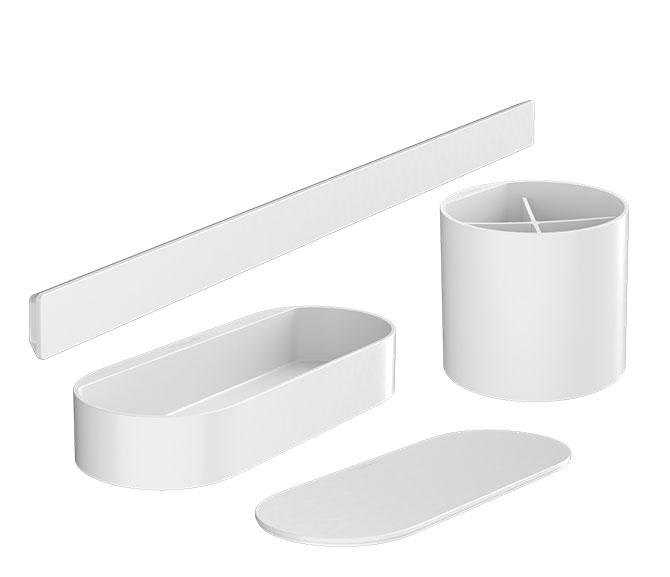 Hansgrohe WallStoris s&aelig;t til badev&aelig;relse - Mat hvid