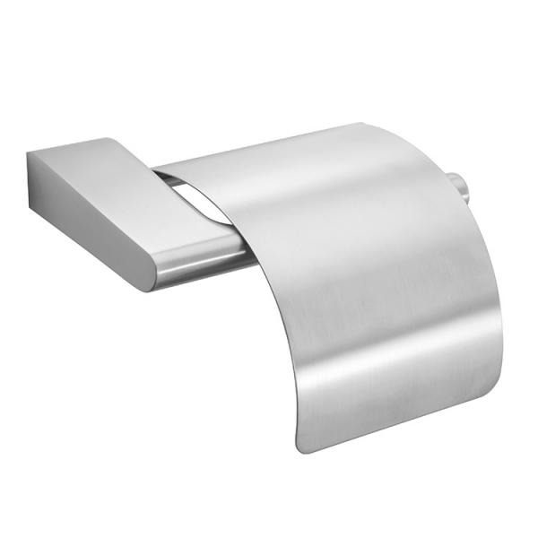 Pressalit Style toiletpapirholder m/frontplade - B&oslash;rstet st&aring;l