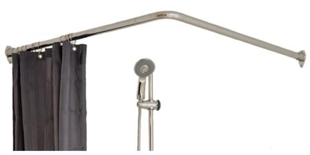 Van Der P Forh&aelig;ngstang Model P vinkel 90x90 Selvb&aelig;rende - Krom