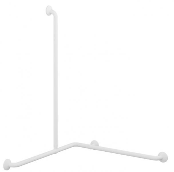 Pressalit PLUS h&aring;ndgrebshj&oslash;rne m/lodret greb 762 x 762 x 1090 mm - Hvid