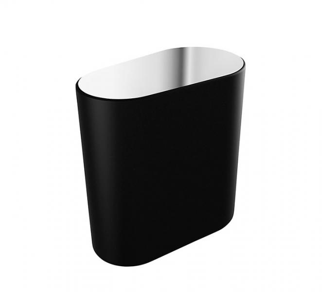 Pressalit Style v&aelig;gh&aelig;ngt toiletspand - Krom/sort