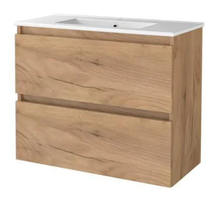 Sanibell Basicline mini m&oslash;bels&aelig;t 80 m/integrerede greb - Whiskey eg