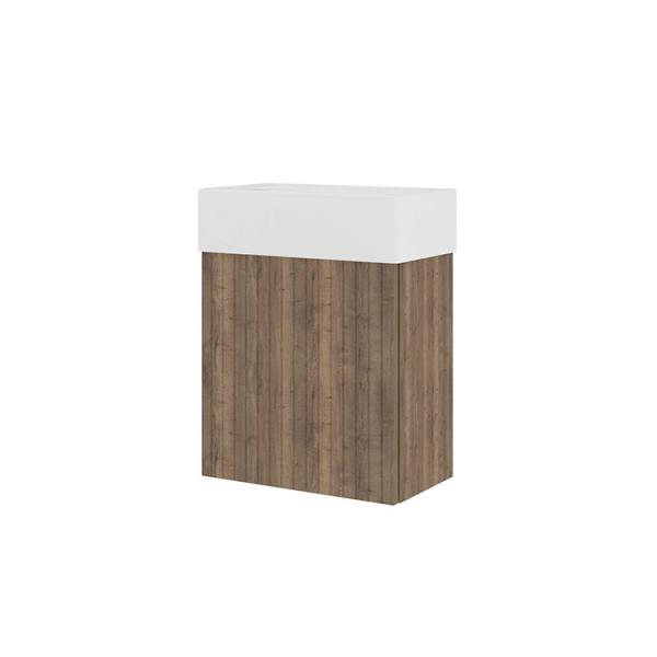 Sanibell Proline 40 mini m&oslash;bels&aelig;t m/lameller og l&aring;ge - Terra eg