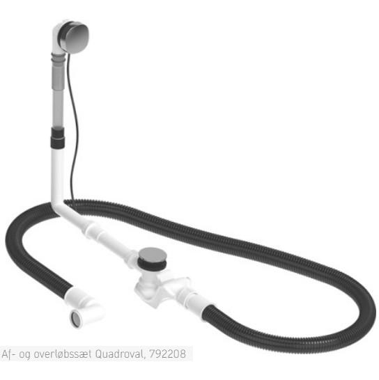 Duravit af- og overl&oslash;bss&aelig;t Quadroval