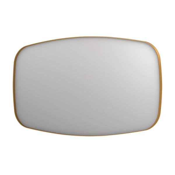 Sanibell Ink SP29 superellipse spejl m/ramme 140 x 80 cm - B&oslash;rstet mat guld