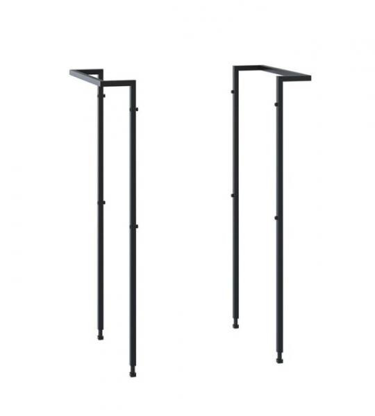 Dansani REFINED h&aring;ndkl&aelig;deholder til badev&aelig;relsesm&oslash;bel - S&aelig;t af 2 - Sort