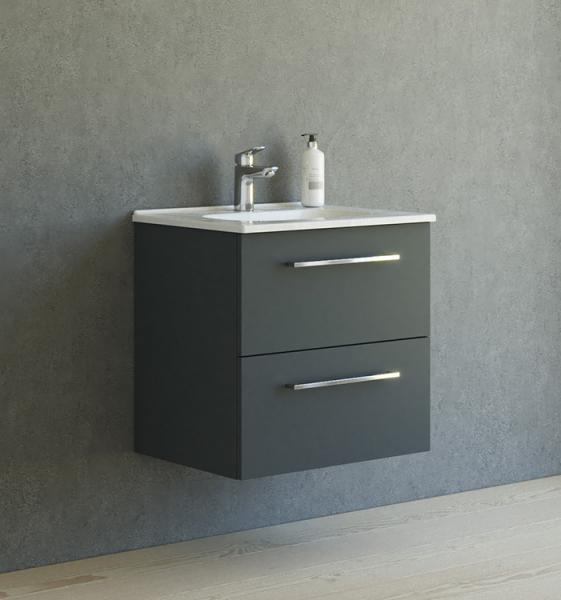 Dansani Mido+ 60 m&oslash;bels&aelig;t m/Kantate vask - Mat gr&aring;