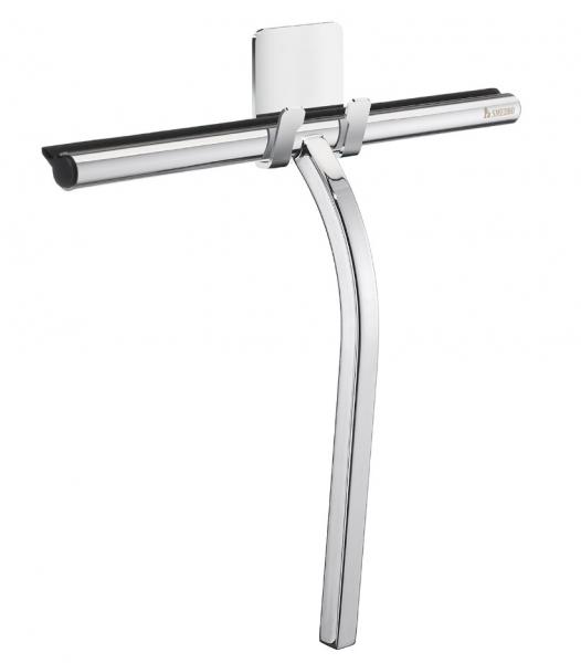 Smedbo Sideline bruseskraber m/selvkl&aelig;bende holder - Kantet - Krom