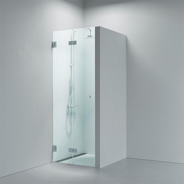 Str&oslash;mberg Lucca 180 brusefolded&oslash;r, skr&aelig;ddersyet - Klart glas/krom