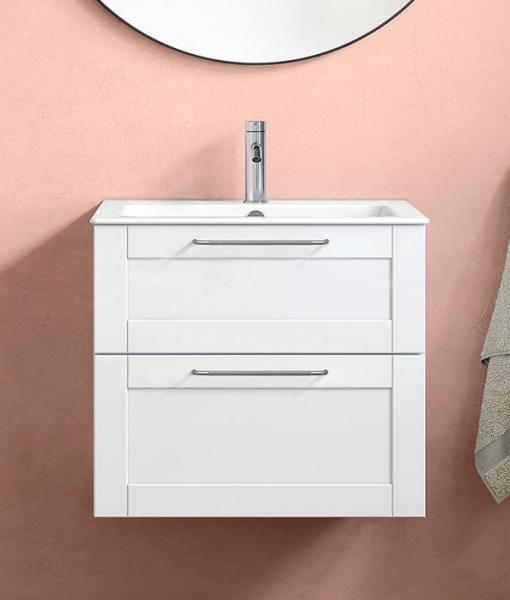 Cass&oslash;e Crown Frame 60 m&oslash;bels&aelig;t m/skuffer - Hvid