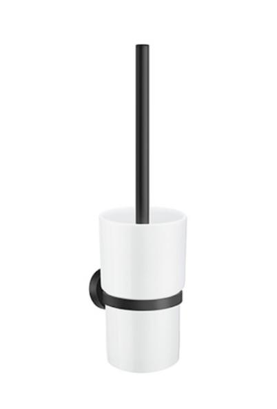Smedbo Home toiletb&oslash;rste - Mat sort/porcel&aelig;n
