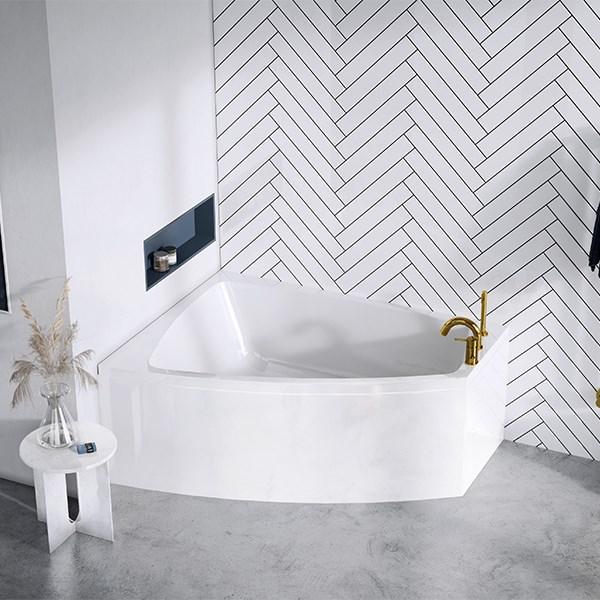 Str&oslash;mberg Nordum hj&oslash;rnebadekar - 158 x 118 - Venstre