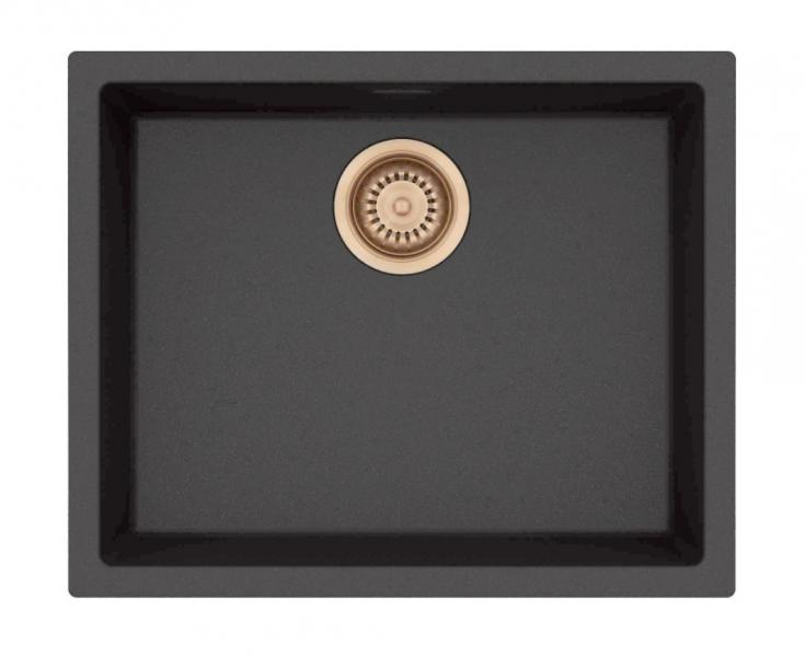 Lavabo Amsterdam 50 kompositk&oslash;kkenvask - Antracit/kobber