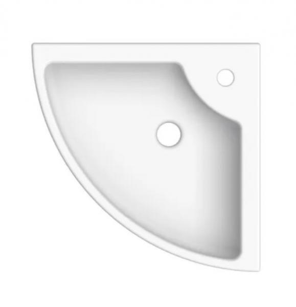 Eico Square 48 h&aring;ndvask t/v&aelig;g eller bord - Hj&oslash;rne - 1 hanehul