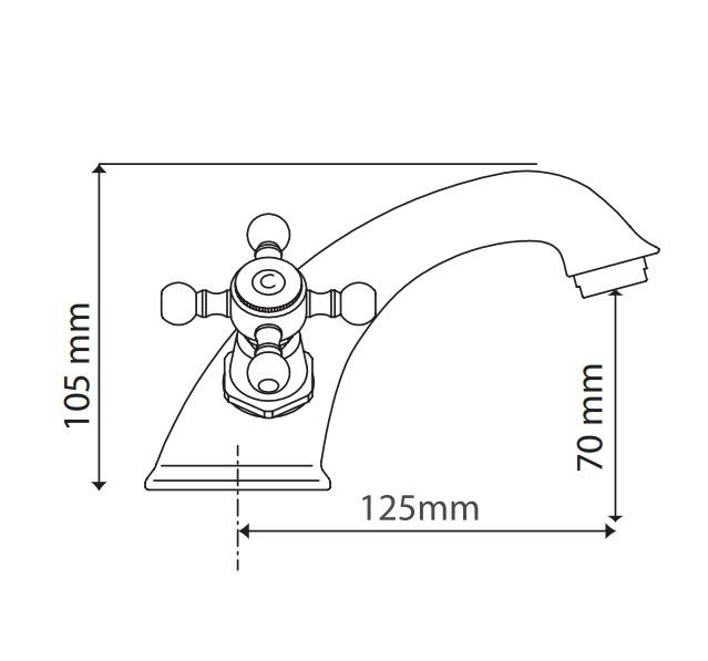 Hafa Eden h&aring;ndvaskarmatur - Krom
