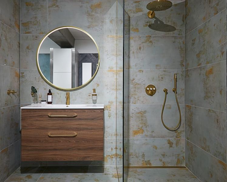 Unidrain afl&oslash;b 800 mm/10 mm ramme - B&oslash;rstet messing