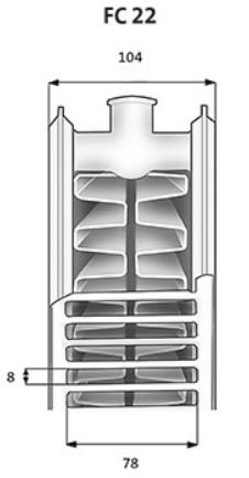 Purmo Plan Compact FC22-500-900 mm - 12 kvm