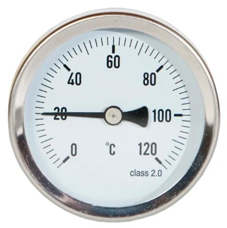 Skivetermometer &Oslash;63 1/2" x 40 mm 0-120&deg;C