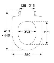 Pressalit Delight toilets&aelig;de med soft close og lift-off - Hvid
