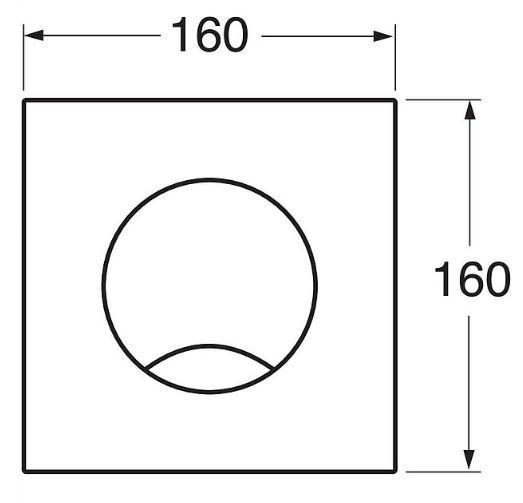 Gustavsberg Triomont XS frontplade til enkeltskyl - Hvid