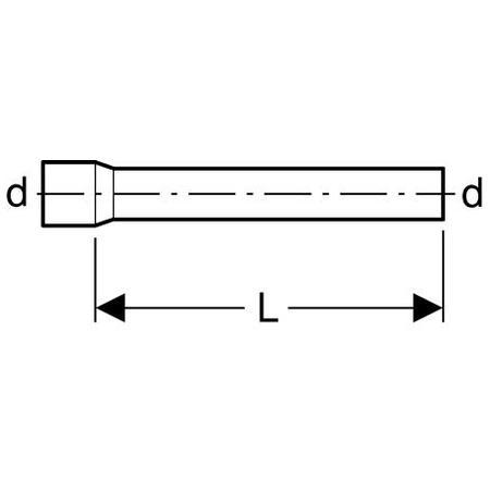 Geberit Skyller&oslash;r &oslash; 32 mm l&aelig;ngde 50 cm, hvid