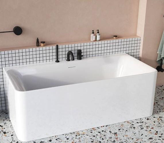 Str&oslash;mberg Padua Back-To-Wall  badekar 1700 x 800 mm