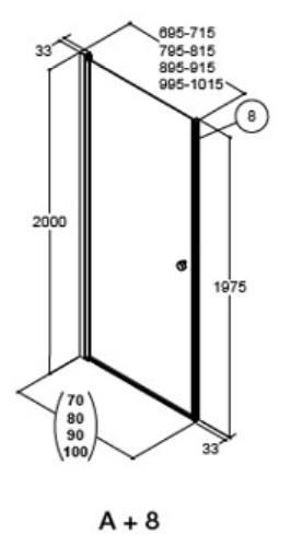 Dansani Match A71 brused&oslash;r - Klar glas/mat sort