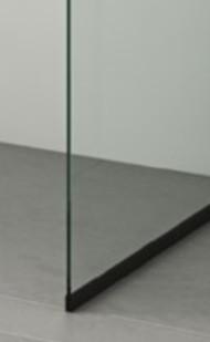 Dansani Match D 90 fast v&aelig;g - Klar glas/mat sort