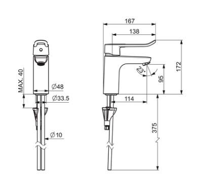 Oras Clinica 5611 h&aring;ndvaskarmatur - Krom