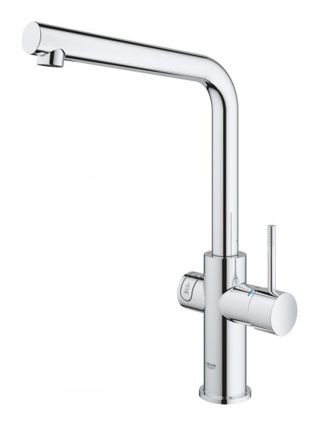 Grohe Red II Duo k&oslash;kkenbatteri m/3L vandvarmer og L-tud - Krom