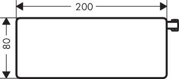 Hansgrohe Casetta E s&aelig;besk&aring;l - Hvid/Krom