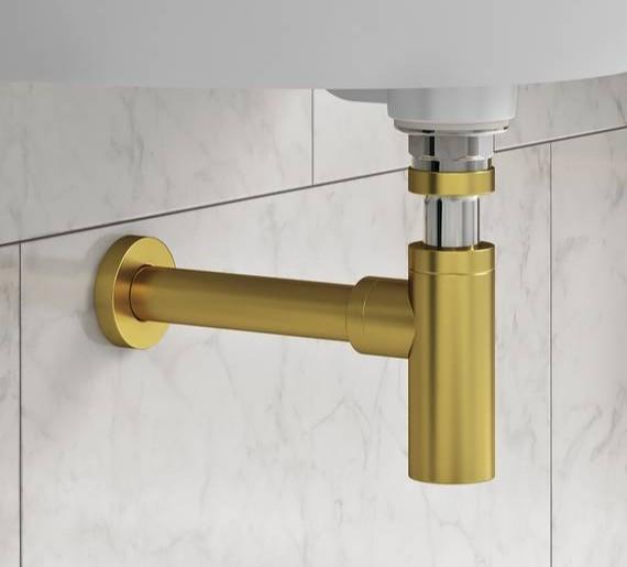 Gustavsberg vandl&aring;s - B&oslash;rstet messing