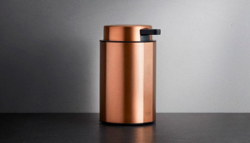 Unidrain ReFrame s&aelig;bedispenser bordmodel - Kobber