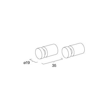 Pressalit h&aring;ndkl&aelig;dekrog m/slids - 2 stk - Sort krom